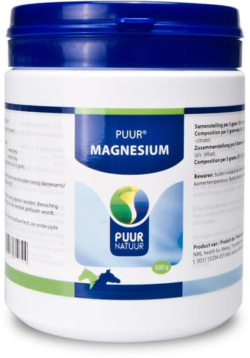[PNMAGN1] Puur Magnesium Paard&Pony 500 gr.