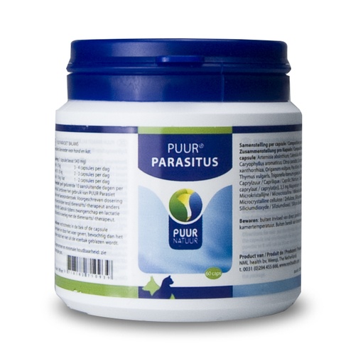 [PNPAR12056] Puur Parasiet Balans Hond & Kat 60 cap.