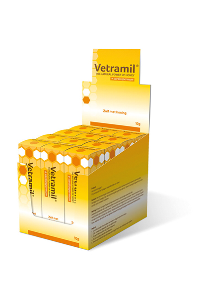 Vetramil Honingzalf Tube in display