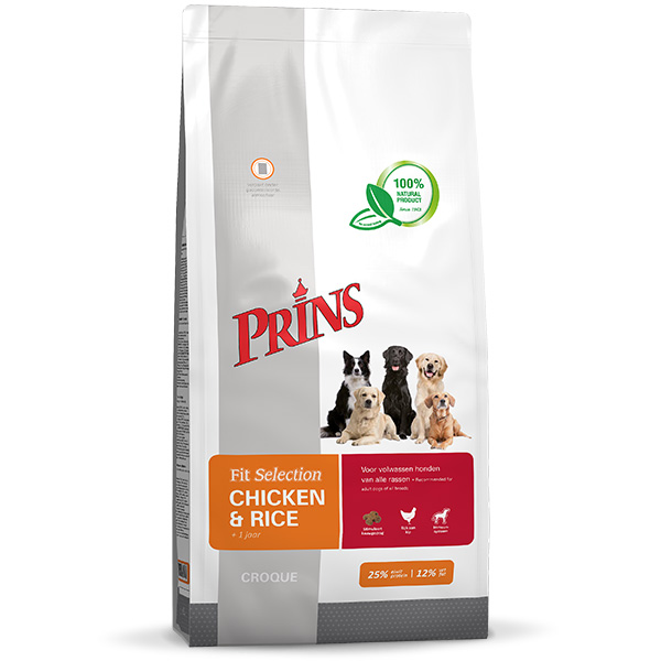 Prins Fit-Selection Kip en Rijst 14 kg.