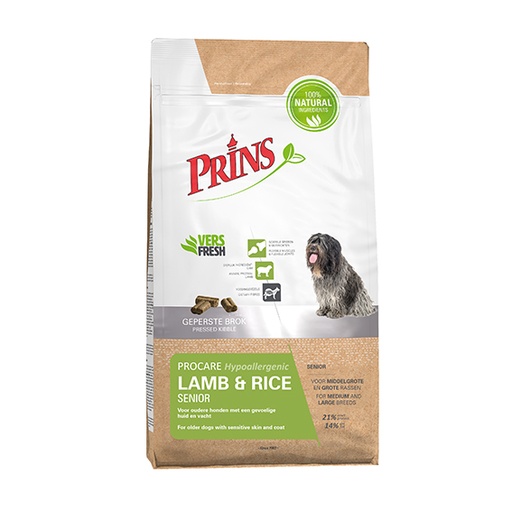 [PR15045] Prins Lamb Rice Senior 15 kg.