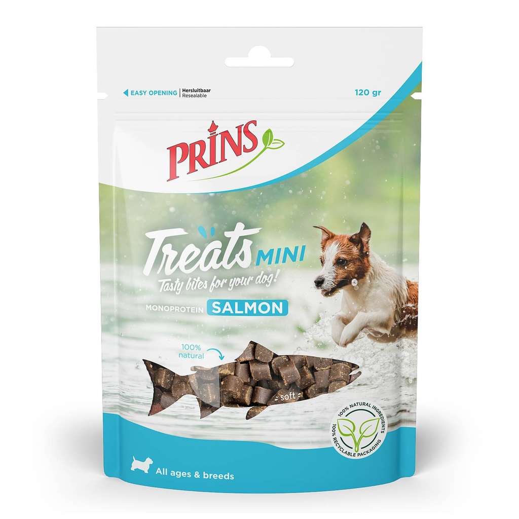 Prins Treats Dog Salmon Mini 10 x 120 gr.