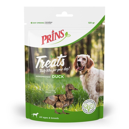 [PR33317] Prins Treats Dog Duck 10 x 120 gr.