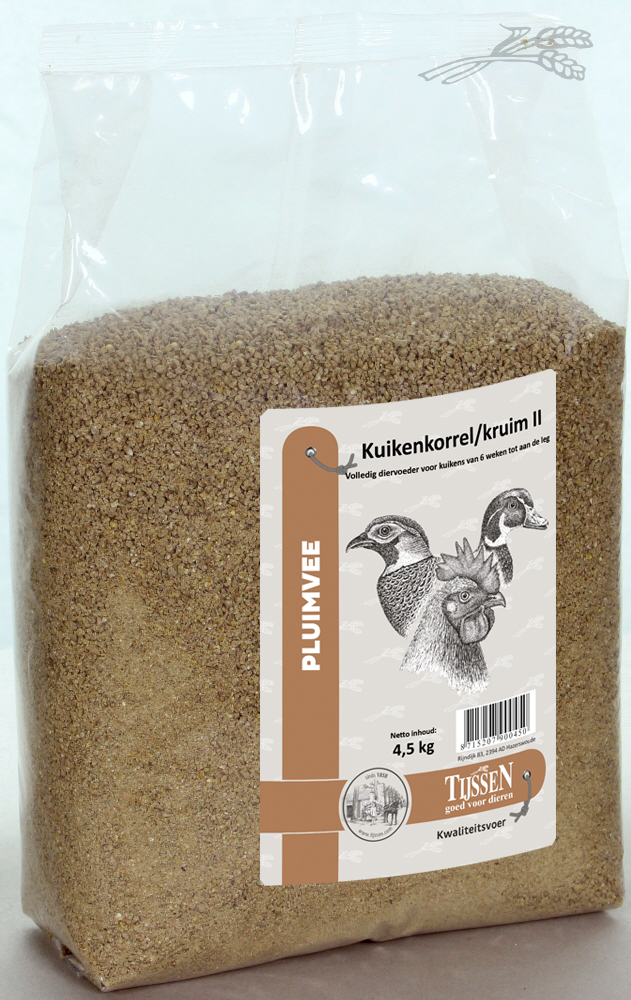 Tijssen Kuikenkorrel/kruim II 4,5 kg.
