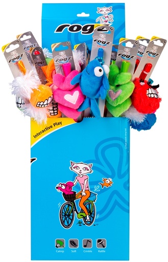 [RCTTD25] Rogz Catz Teaser Stick Shipper (25 Mixed ) 25 x 1 st.