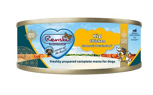 [REN24000] Renske Hond Blik Kip Graanvrij 24 x 95 gr.