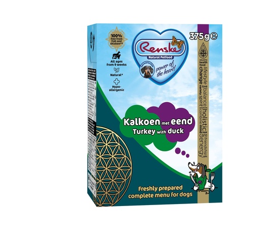 [REN24049] Renske Vers Tetra Kalkoen met Eend 12 x 375 gr.