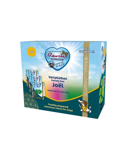 [REN24069] Renske Hond Variatiebox Joël Graanvrij (15 x 375 gr.)