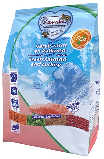 [REN513] Renske VriesVers Zalm/Kalkoen 10 x 600 gr.