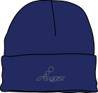 [RPDL17] Rogz Promo Navy Blauw Fleece Beanie 1 st.