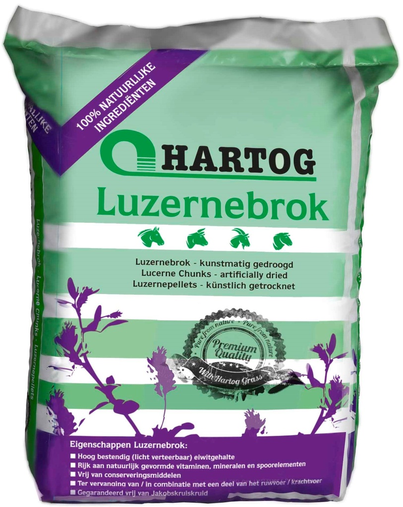 Hartog Lucernebrok 20 kg.