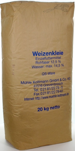 [RV020] Zemelen Duits Weizen kleie 20 kg.