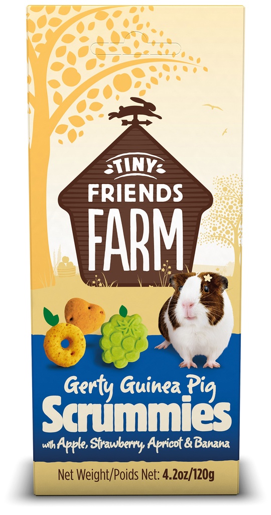 TFF Gerty Scrummies with Apple, Strawberry, Apricot & 8 x 120 gr.