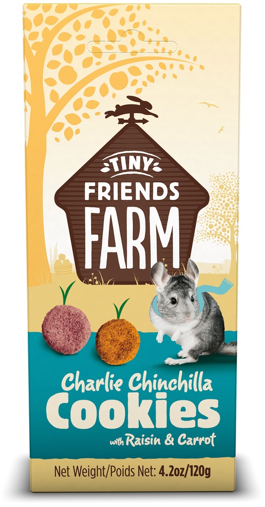 TFF Charlie Cookies with Raisin & Carrot 8 x 120 gr.