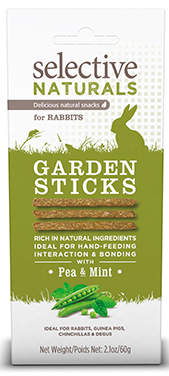 [S008240] Selective Garden Sticks Rabbits 4 x 60 gr.