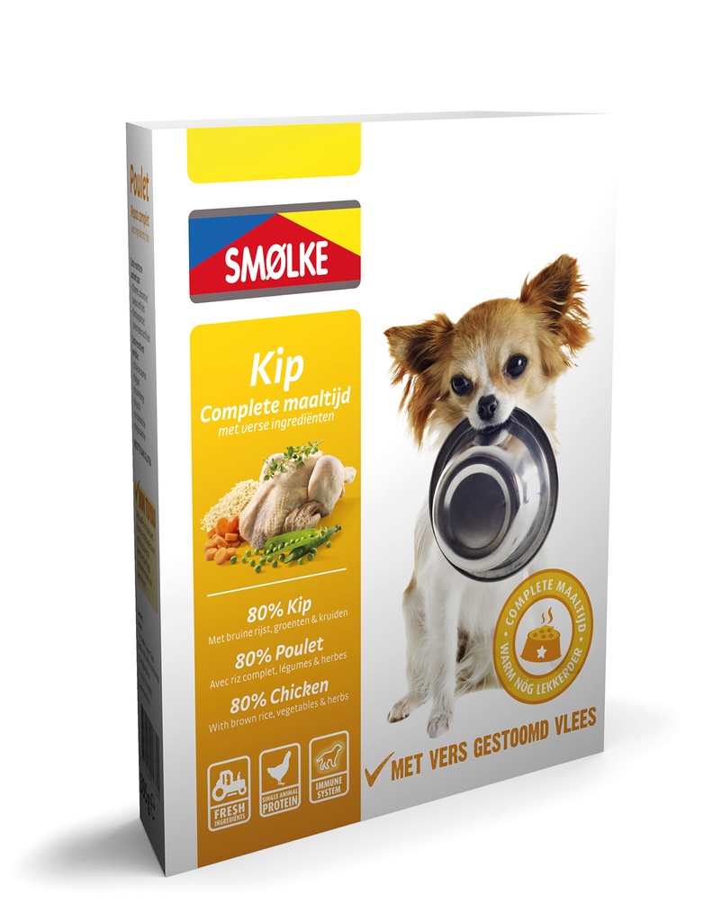 Smolke Vers Gestoomd Kip 10 x 395 gr.
