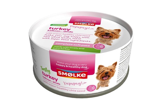 [SK2020] Smolke Soft Paté Hond Kalkoen 24 x 125 gr.