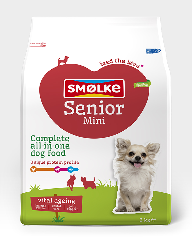 Smolke Hond Senior Mini 3 kg.