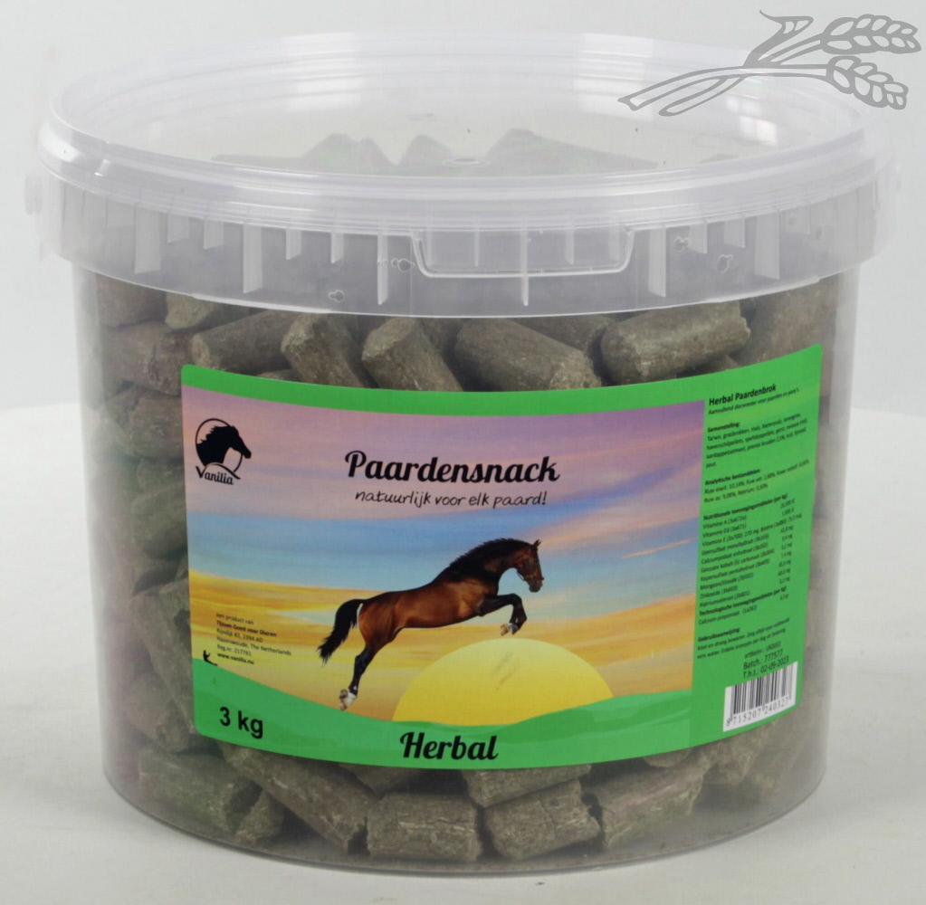 Vanilia Paardenbrok Herbal 3 kg.