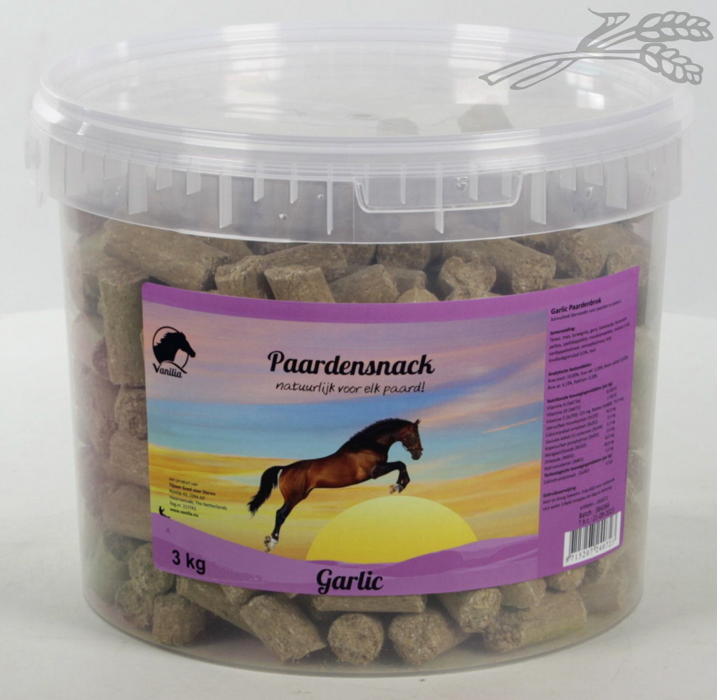 Vanilia Paardenbrok Knoflook 3 kg.