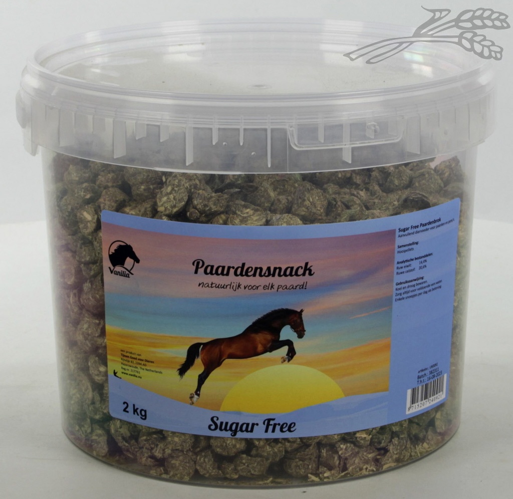 Vanilia Paardenbrok Sugar free 2 kg.