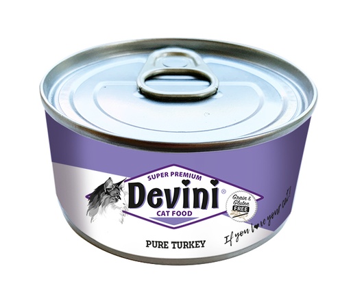 [VBH29364] Devini Cat Pure Turkey 12 x 70 gr.
