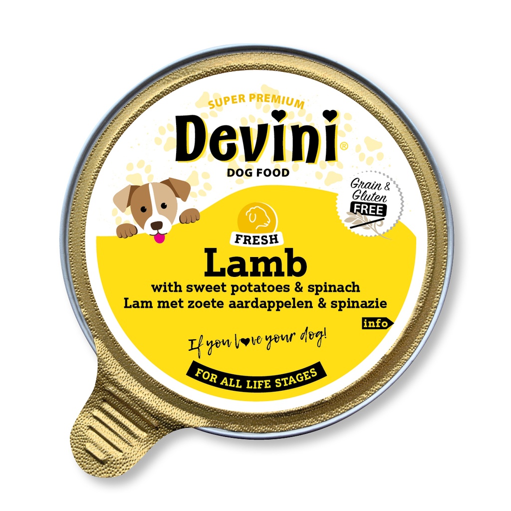 Devini Dog Lamb 12 x 85 gr.