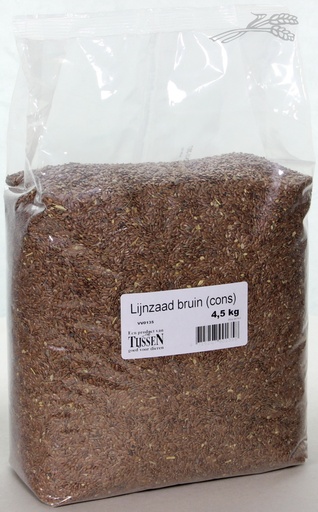 [VV0135] Tijssen Lijnzaad Bruin 4,5 kg.