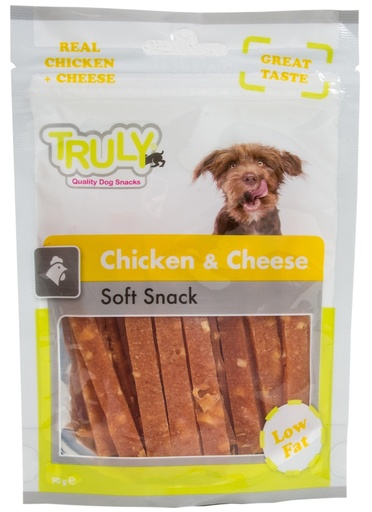 [WP58231] Truly Snacks Dog Chicken & Cheese 90 gr.
