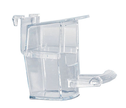 Zaadbakje+Haakjes Transparan 6 x 1 st.