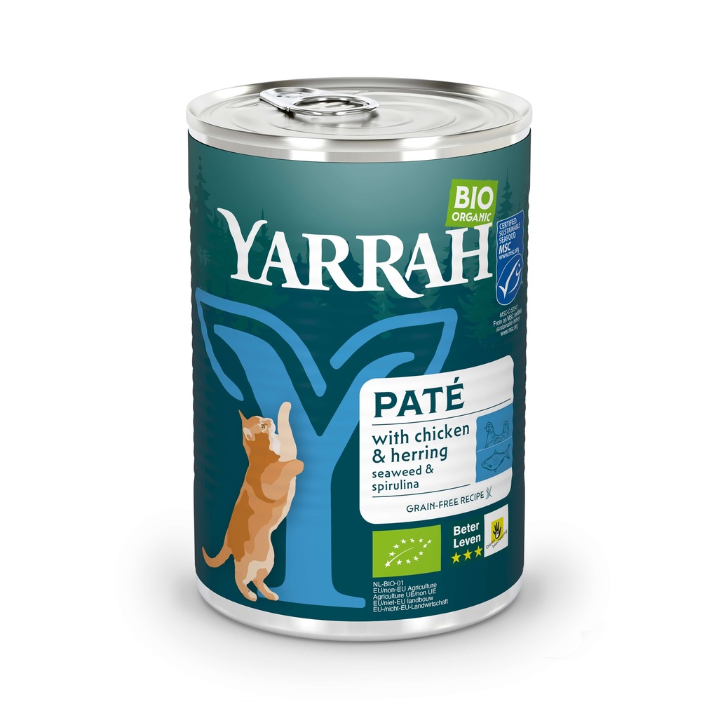 Yarrah Kat Blik Pate Vis 12 x 400 gr.