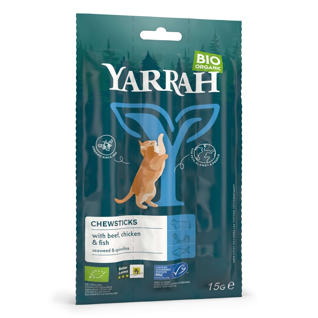 Yarrah Kat Kauwsticks Bio 25 x 15 gr.