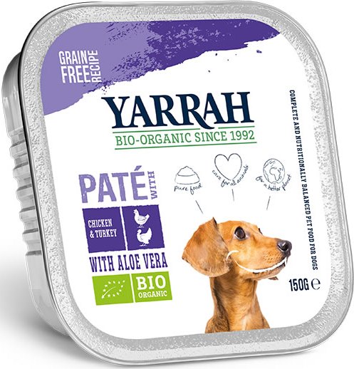 Yarrah Hond Alu Pate Kalk/Aloëvera 12 x 150 gr.