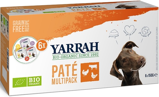 [Y9200] Yarrah Hond Alu MP Pate Mix (4 x 6 x 150 gr.)