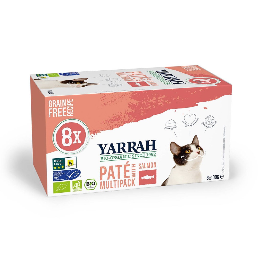 Yarrah Kat Alu MP Pate Zalm (8 x 100 gr.)