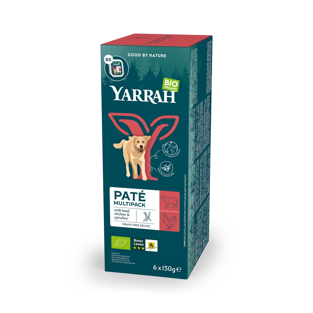 Yarrah Hond Alu MP Pate Rund&Kip (4 x 6 x 150 gr.)