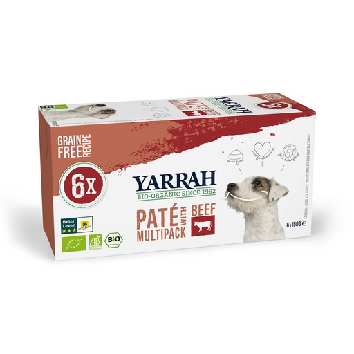 [Y9204] Yarrah Hond Alu MP Pate Rund&Kip (4 x 6 x 150 gr.)
