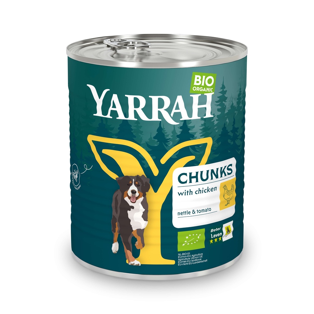 Yarrah Hond Blik Br.Kip in Saus