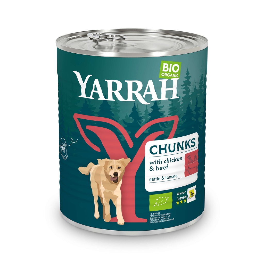 Yarrah Hond Blik Br.Rund in Saus