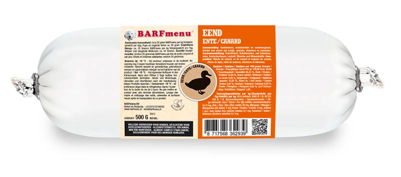 BARFmenu Hond Eend
