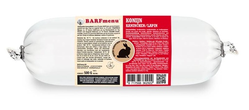 [BM36292] BARFmenu Hond Konijn (10 x 500 gr.)