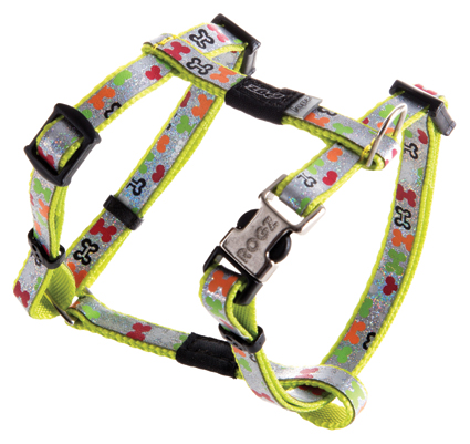 [RSJ520L] Rogz Lapz Trendy Tuig (Multi Bones, Extra Small)