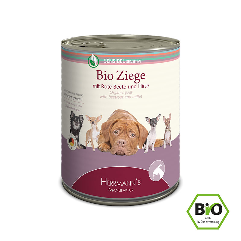 Herrmanns Sensitive Geit & Rode Biet 6 x 800 gr.