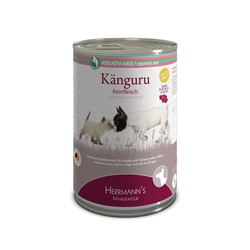 [CP00998] Herrmanns Puur Kangaroo 6 x 400 gr.