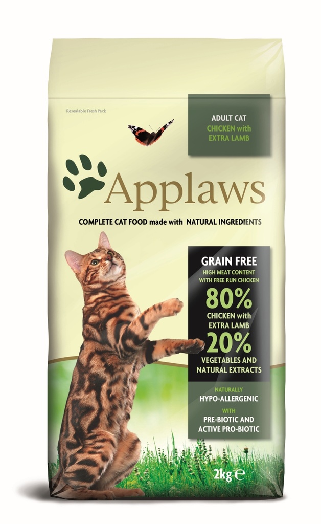 Applaws Chicken & Lamb Adult Brokjes 2 kg.