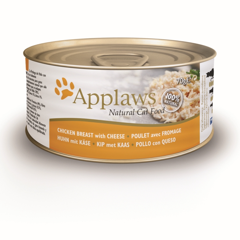 Applaws Blik Cat Chicken Breast & Cheese 24 x 70 gr.