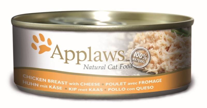 Applaws Blik Cat Chicken Breast & Cheese 24 x 156 gr.