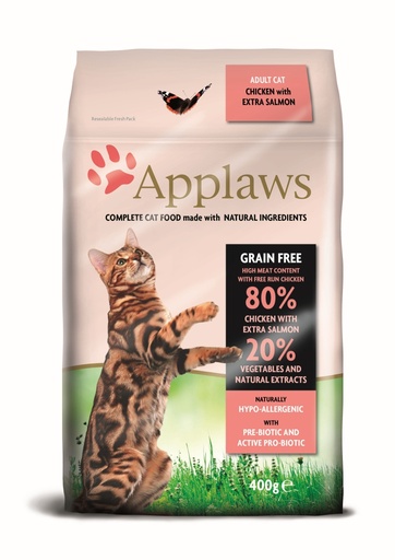 [CP49140] Applaws Chicken & Salmon Adult Brokjes 400 gr.