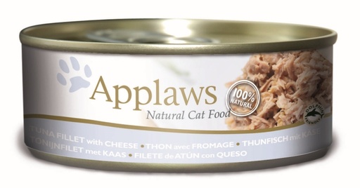 [CP49219] Applaws Blik Cat Tuna Fillet & Cheese 24 x 156 gr.
