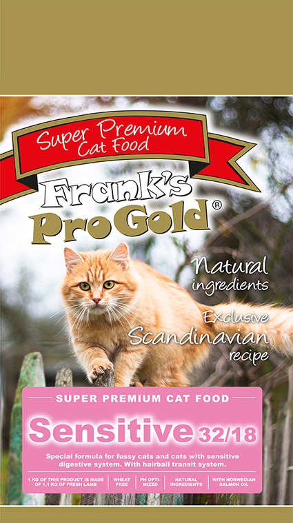 Frank's Pro Gold Cat Sensitive 3 x 3 kg.